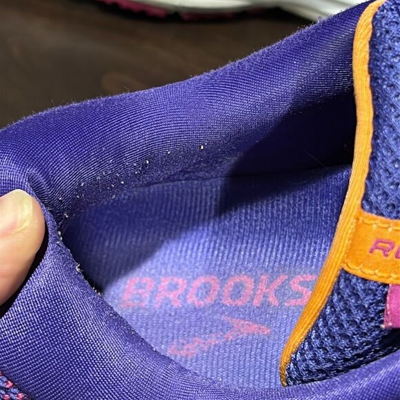 Brooks Revel 2 Purple Orange Running Walking Comfort Shoes Size 11.5 - Picture 7 of 11